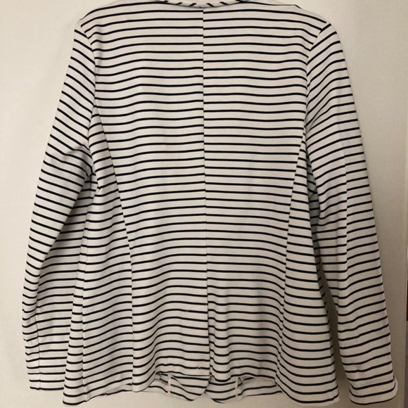 Black and White Striped Blazer Large - Picture 2 of 3